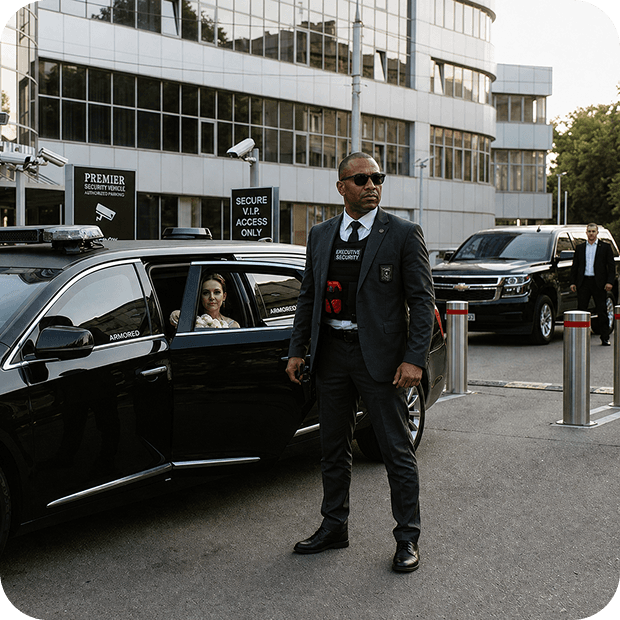 Security transport driver providing close protection service in Bermuda